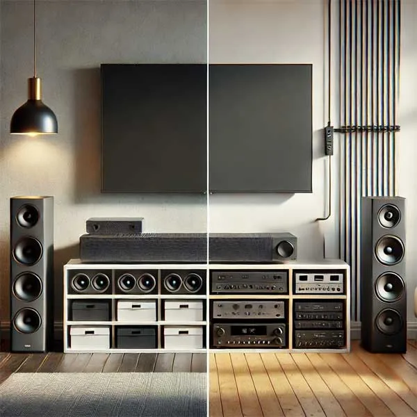 verschil tussen een soundbar en een home cinema set